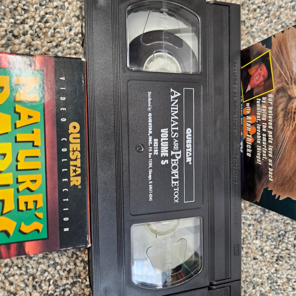Vintage Animal VHS Lot 6 Tapes Animals Are People Too Jack Hanna Nature Babies - Picture 4 of 9